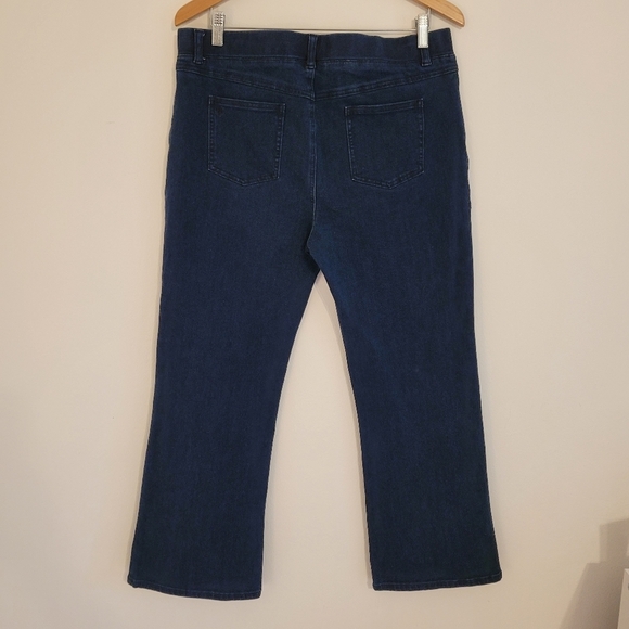 Betabrand pull on denim pants slightly flared leg size XL petite - Picture 6 of 14